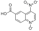 4-ニトロ-6-キノリンカルボン酸1-オキシド 化学構造式