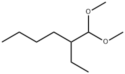 3-(ジメトキシメチル)ヘプタン 化学構造式