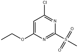 6-Chloro-4-ethoxy-2-methylsulfonyl pyrimidine Structure