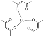 三(2,4-戊二酸)铕水合物, 14284-86-7, 结构式