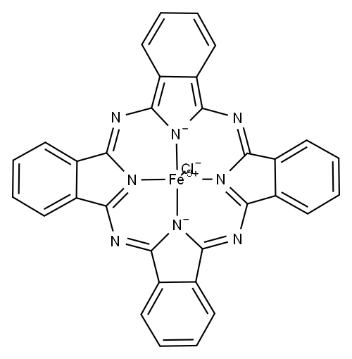 IRON(III) PHTHALOCYANINE CHLORIDE Structure