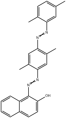 1-[[4-[(2,5-ジメチルフェニル)アゾ]-2,5-ジメチルフェニル]アゾ]-2-ナフタレノール 化学構造式