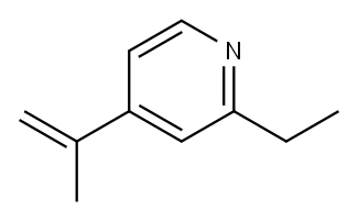 Pyridine, 2-ethyl-4-(1-methylethenyl)- (9CI) Structure