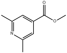 2,6-二甲基吡啶-4-羧酸甲酯 结构式