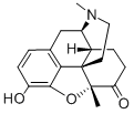 4,5α-エポキシ-3-ヒドロキシ-5,17-ジメチルモルフィナン-6-オン 化学構造式