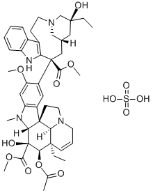 硫酸长春碱, 143-67-9, 结构式