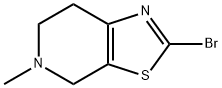 2-溴-5-甲基-4,5,6,7-四氢噻唑并[5,4-C]吡啶 结构式