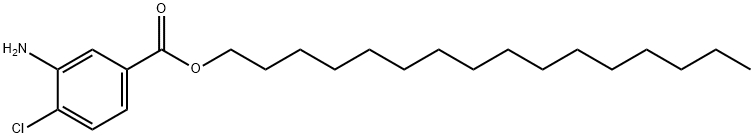 3-氨基-4-氯苯甲酸十六烷酯, 143269-74-3, 结构式