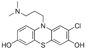 2-Chloro-10-[3-(dimethylamino)propyl]-10H-phenothiazine-3,7-diol Structure