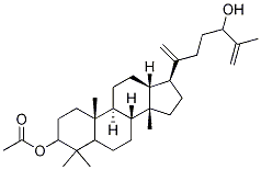 3-Acetoxy-24-hydroxydammara-20,25-diene Structure
