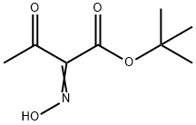 2-(Hydroxyimino)acetoacetic acid tert-butyl ester Struktur