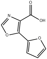 4-Oxazolecarboxylic acid, 5-(2-furanyl)- Structure