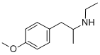 N-ethyl-p-methoxy-alpha-methylphenethylamine  Struktur