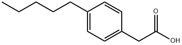 4-戊基苯乙酸, 14377-21-0, 结构式