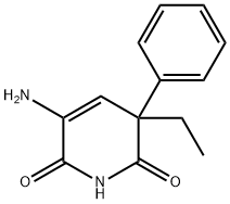 5-Amino-3-ethyl-3-phenyl-2,6(1H,3H)-pyridinedione Structure