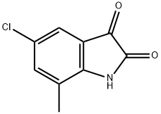5-氯-7-甲基靛红, 14389-06-1, 结构式