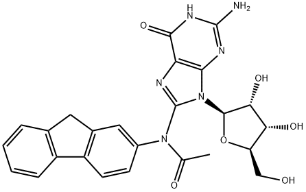 8-[Acetyl(9H-fluoren-2-yl)amino]guanosine Structure