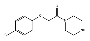 2-(4-CHLORO-PHENOXY)-1-PIPERAZIN-1-YL-ETHANONE 结构式