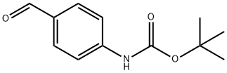 4-(BOC-アミノ)ベンズアルデヒド 化学構造式
