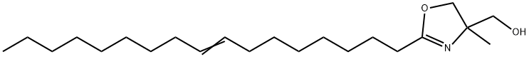 2-(8-ヘプタデセニル)-4,5-ジヒドロ-4-メチル-4-オキサゾールメタノール 化学構造式
