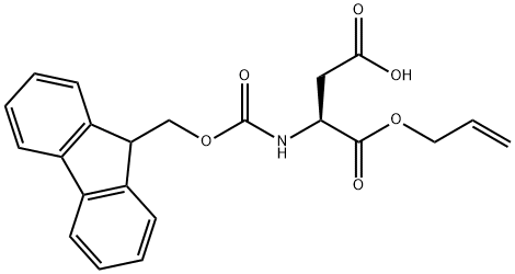 N-(9-芴甲氧羰基)-L-天冬氨酸 alpha-烯丙酯, 144120-53-6, 结构式