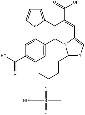 エプロサルタンメシル酸塩 化学構造式