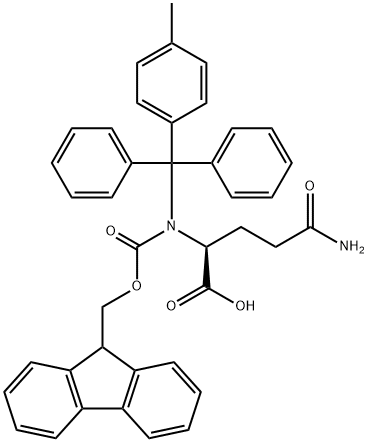 FMOC-GLN(MTT)-OH Structure