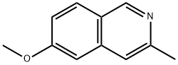 6-甲氧基-3-甲基-异喹啉 结构式