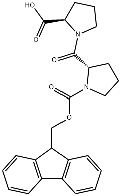 1-[1-[(9H-芴-9-基甲氧基)羰基]-L-脯氨酰]-D-脯氨酸 结构式