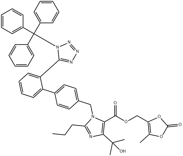 トリチルオルメサルタンメドキソミル 化学構造式