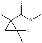 METHYL 2,2-DICHLORO-1-METHYLCYCLOPROPANECARBOXYLATE Struktur