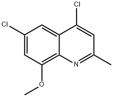 4,6-Dichloro-8-methoxy-2-methylquinoline 结构式