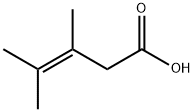 3,4-ジメチル-3-ペンテン酸 化学構造式