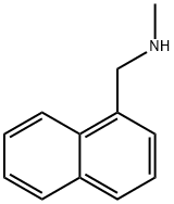 N-メチル-1-ナフチルメチルアミン 化学構造式