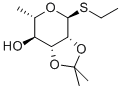 乙基 2,3-O-异亚丙基-ALPHA-L-硫代吡喃鼠李糖苷 结构式