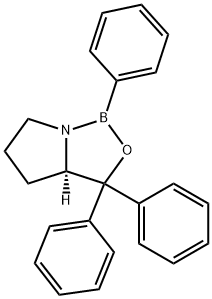 (R)-Tetrahydro-1,3,3-triphenyl-1H,3H-pyrrolo[1,2-c][1,3,2]oxaborole, 99%  (R)-Phenyl oxazaborolidine Structure
