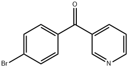 (4-ブロモフェニル)-3-ピリジニルメタノン 化学構造式