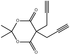2,2-DIMETHYL-5,5-DIPROP-2-YNYL-1,3-DIOXANE-4,6-DIONE Structure