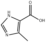4-甲基-1H-咪唑-5-羧酸 结构式
