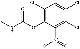 Methylcarbamic acid 3,4,6-trichloro-2-nitrophenyl ester Structure