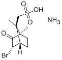 右旋-3-溴樟脑-8-磺酸铵盐 结构式