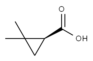 (S)-(+)-2,2-二甲基环丙甲酸, 14590-53-5, 结构式