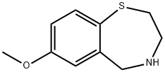 2,3,4,5-四氢-7-甲氧基-1,4-苯并硫氮杂卓, 145903-31-7, 结构式