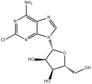2-氯腺嘌呤核苷, 146-77-0, 结构式
