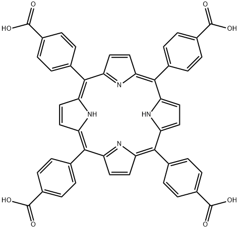 中-四(4-羧基苯基)卟吩, 14609-54-2, 结构式