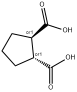 trans-DL-1,2-Cyclopentanedicarboxylic acid Struktur