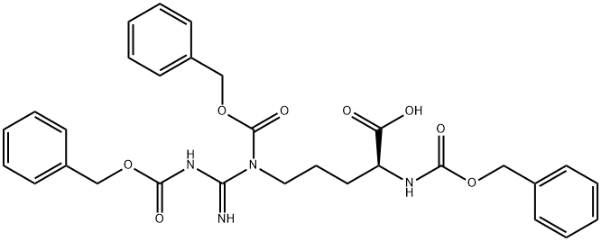 トリス(カルボベンゾキシ)-L-アルギニン 化学構造式