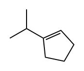 1-ISO-PROPYLCYCLOPENTENE, 1462-07-3, 结构式