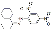 1-シクロヘキシル-1-ブタノン(2,4-ジニトロフェニル)ヒドラゾン 化学構造式