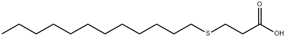 3-(十二烷基硫基)丙酸 结构式